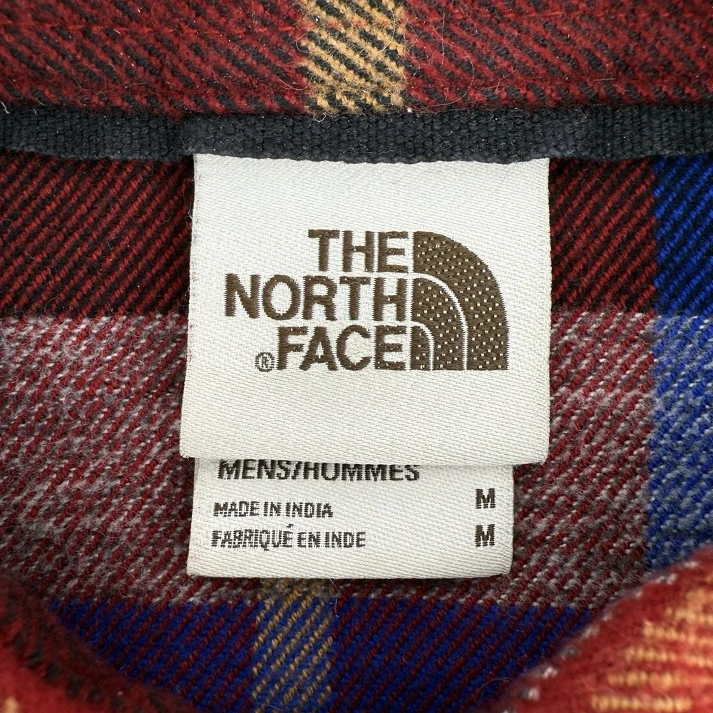 The North Face Flannel Shirt‎ Men's M  Plaid Colorful Midweight Cotton Outdoor